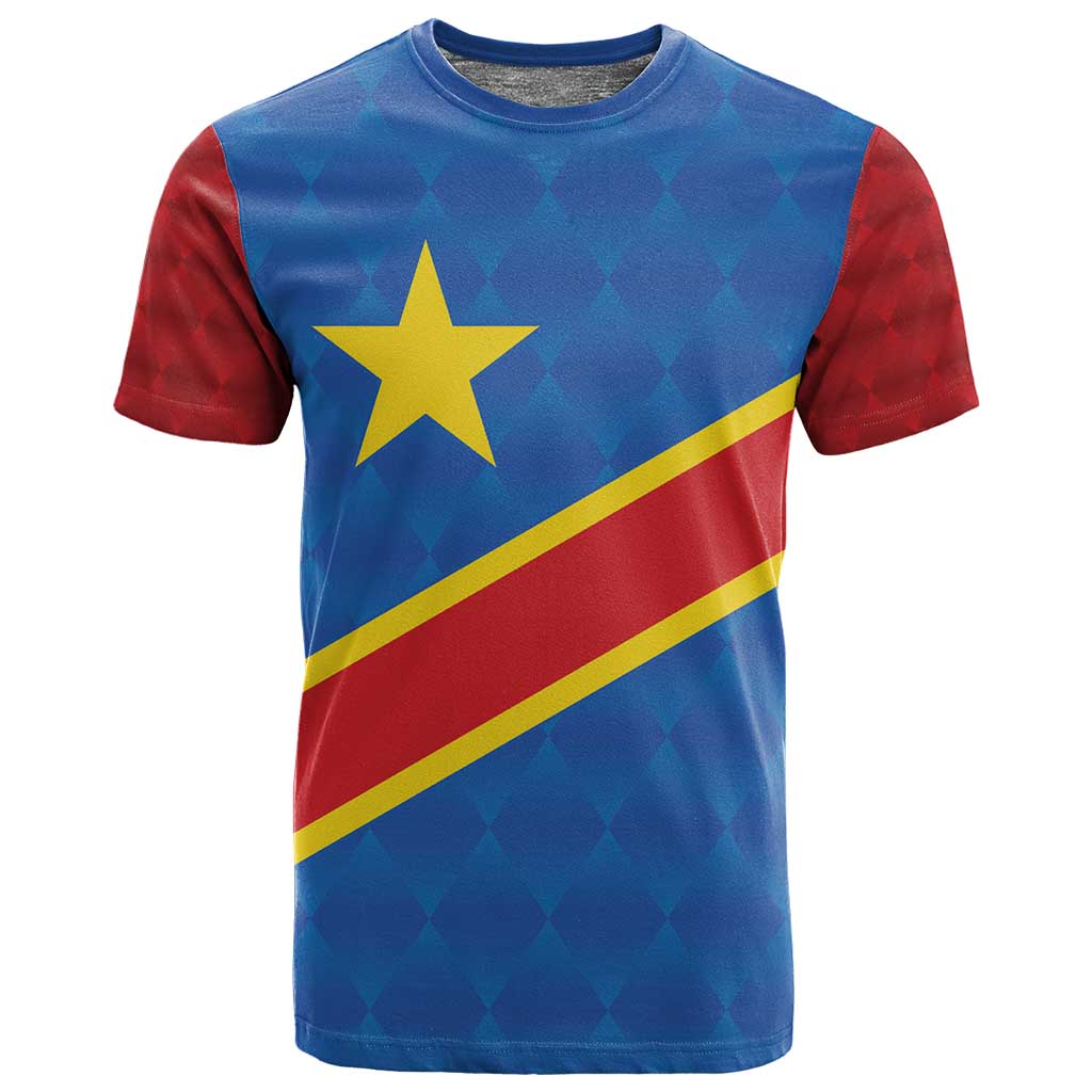 Africa DR of the Congo Personalized T shirt Flag Style LT9