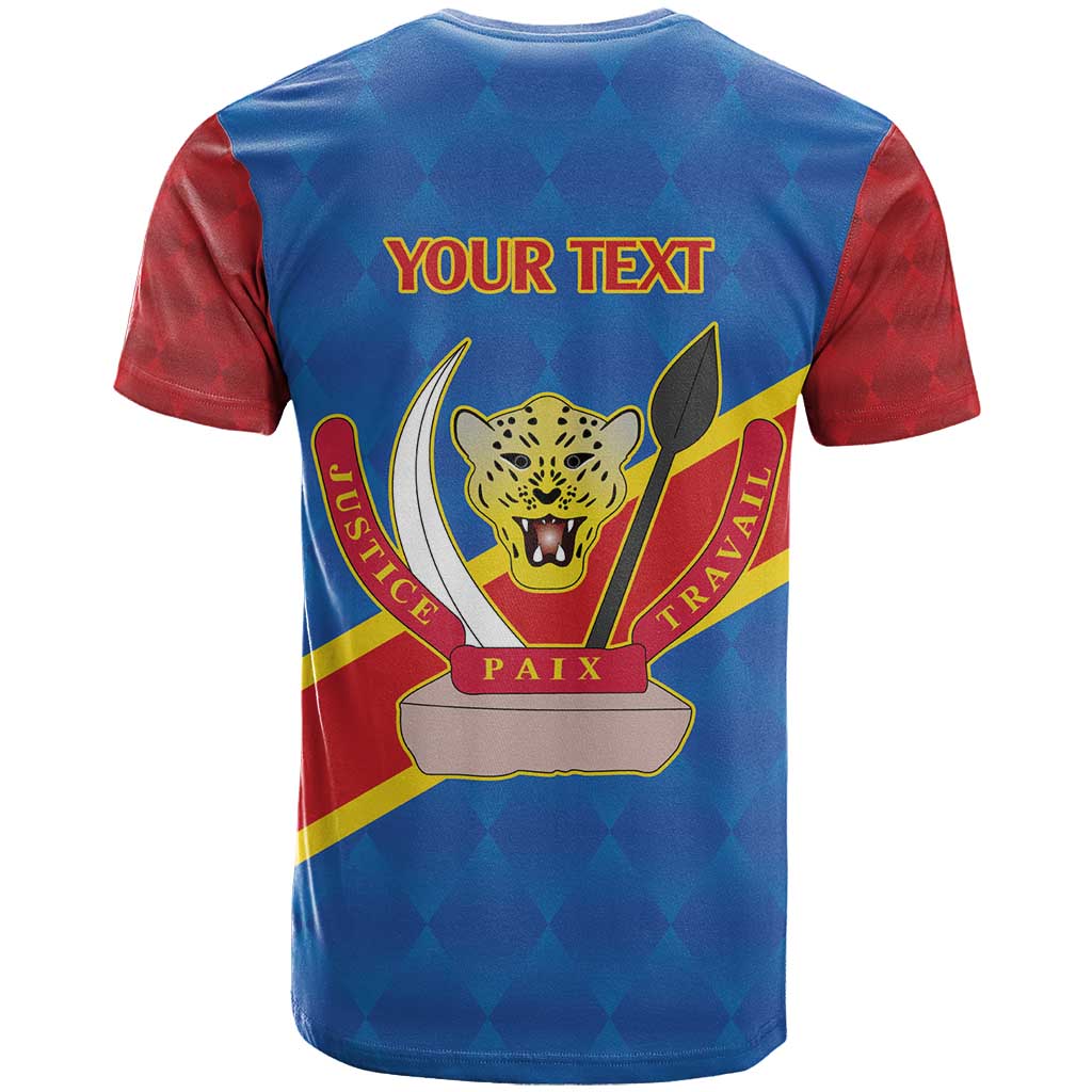 Africa DR of the Congo Personalized T shirt Flag Style LT9