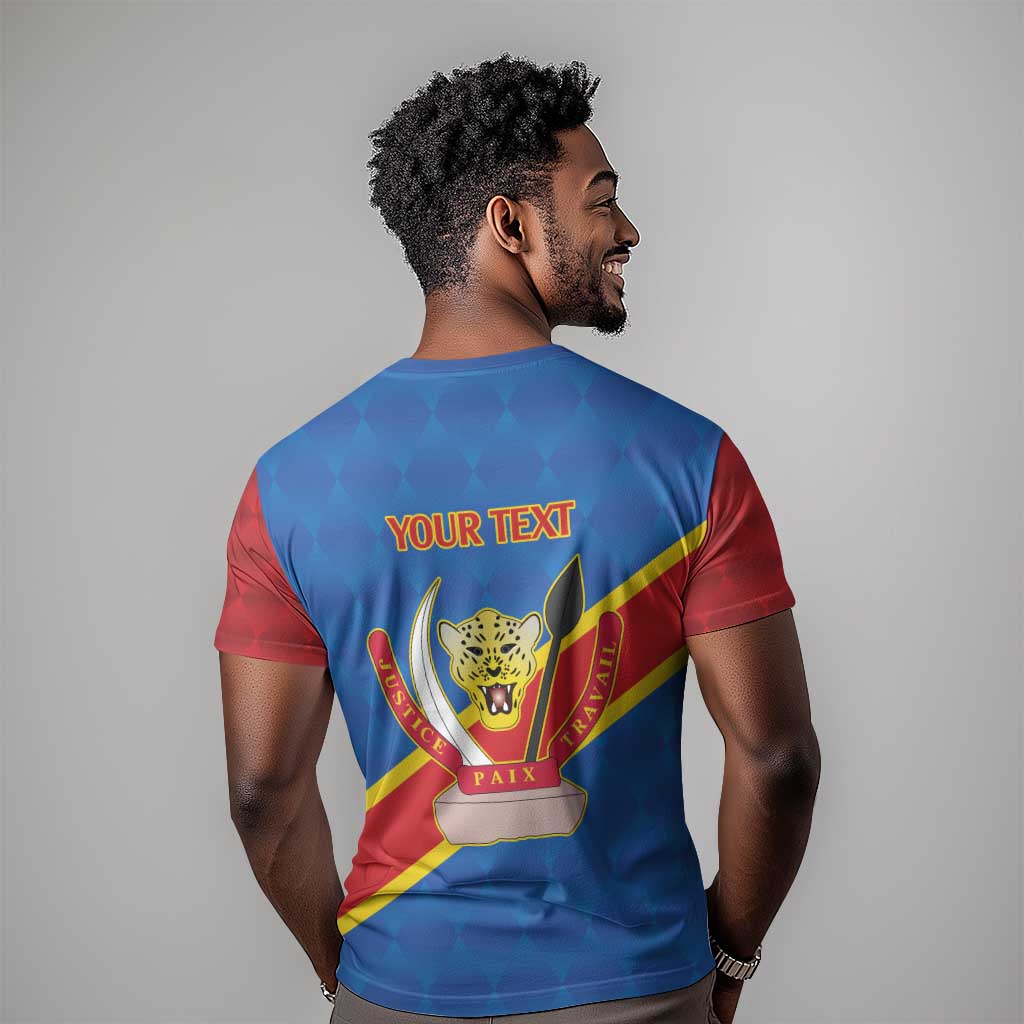 Africa DR of the Congo Personalized T shirt Flag Style LT9