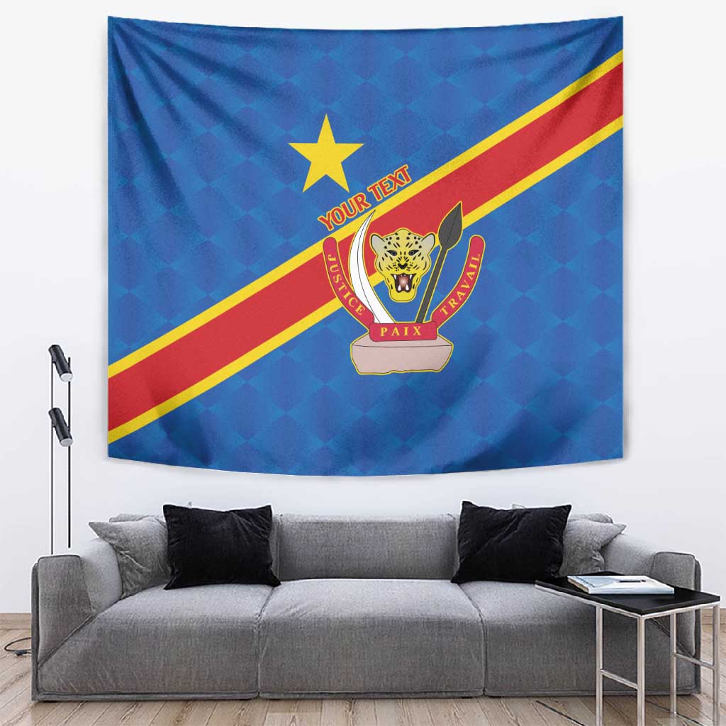 Africa DR of the Congo Personalized Tapestry Flag Style LT9