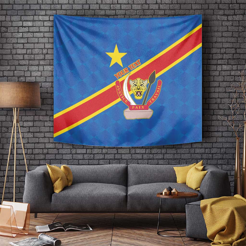 Africa DR of the Congo Personalized Tapestry Flag Style LT9