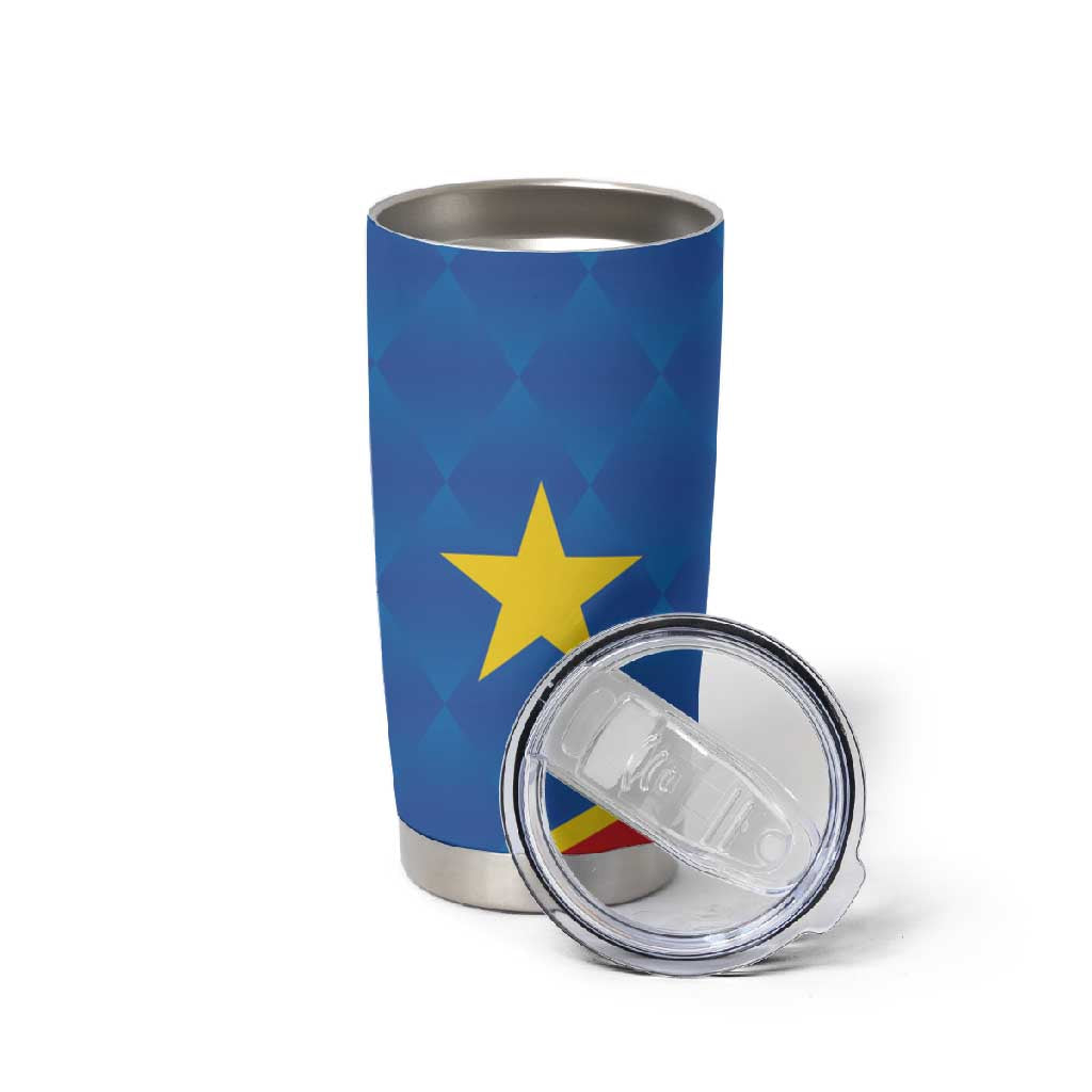 Africa DR of the Congo Personalized Tumbler Cup Flag Style LT9