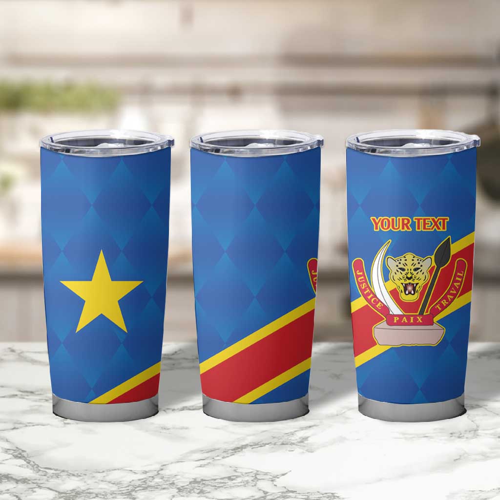 Africa DR of the Congo Personalized Tumbler Cup Flag Style LT9