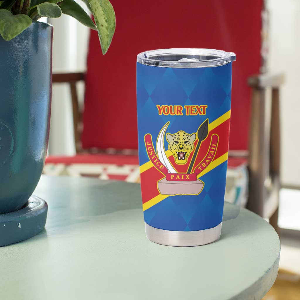 Africa DR of the Congo Personalized Tumbler Cup Flag Style LT9