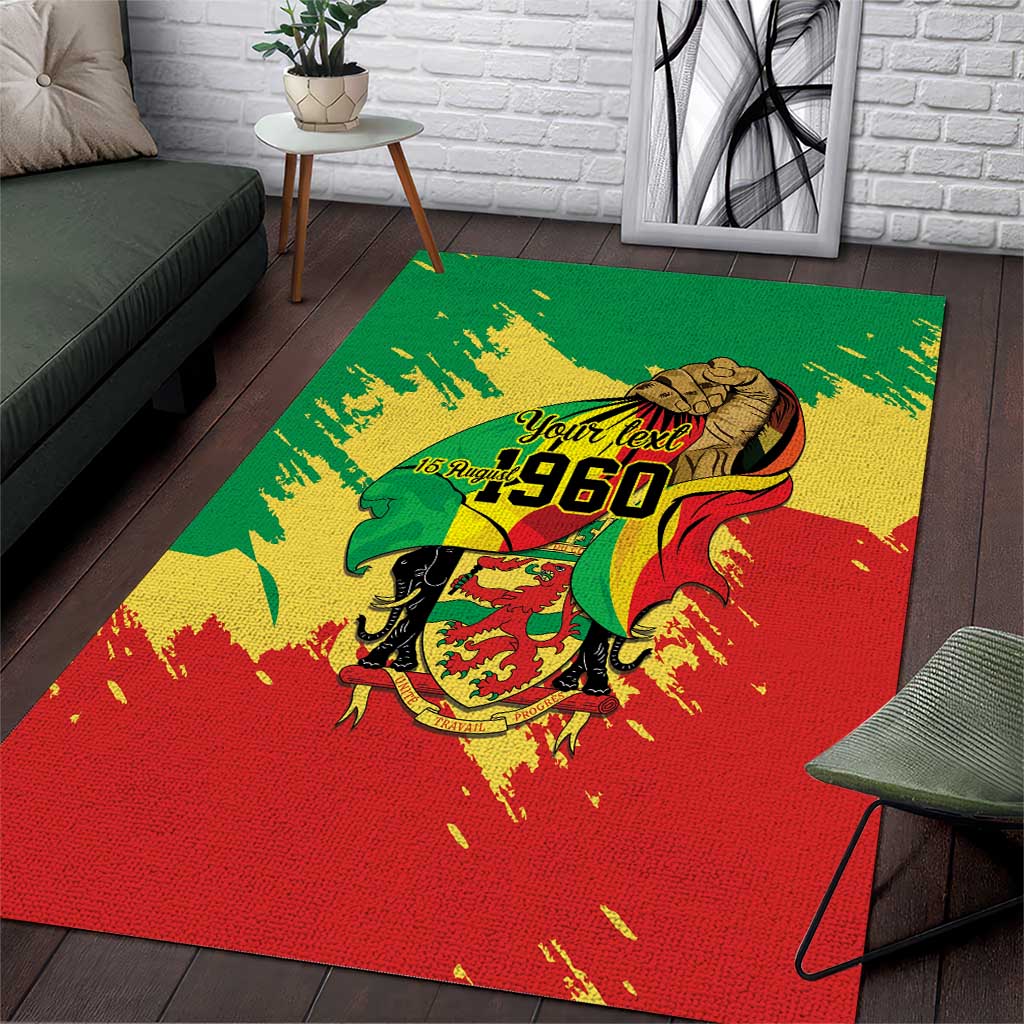 Republic of The Congo Independence Day Personalized Area Rug Congo-Brazzaville Since 1960 LT9