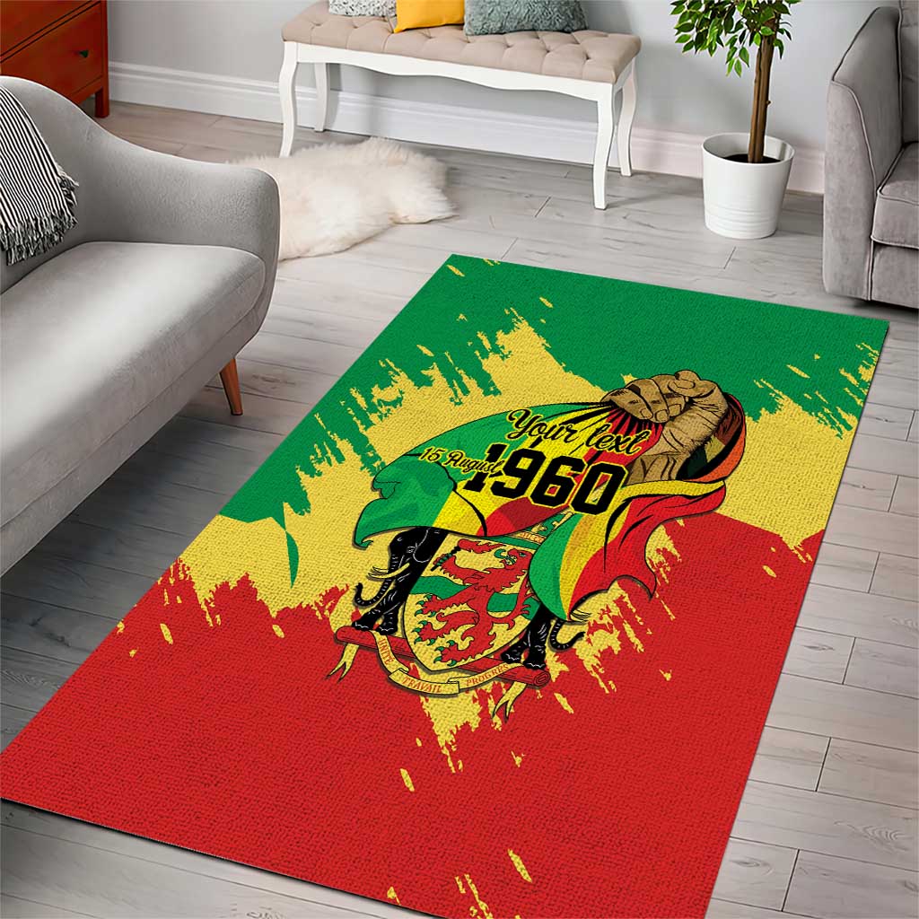 Republic of The Congo Independence Day Personalized Area Rug Congo-Brazzaville Since 1960 LT9