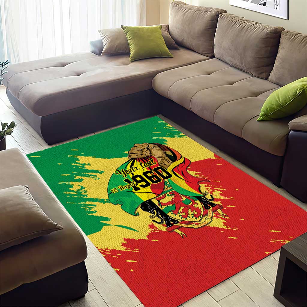 Republic of The Congo Independence Day Personalized Area Rug Congo-Brazzaville Since 1960 LT9