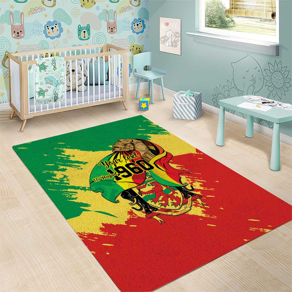 Republic of The Congo Independence Day Personalized Area Rug Congo-Brazzaville Since 1960 LT9