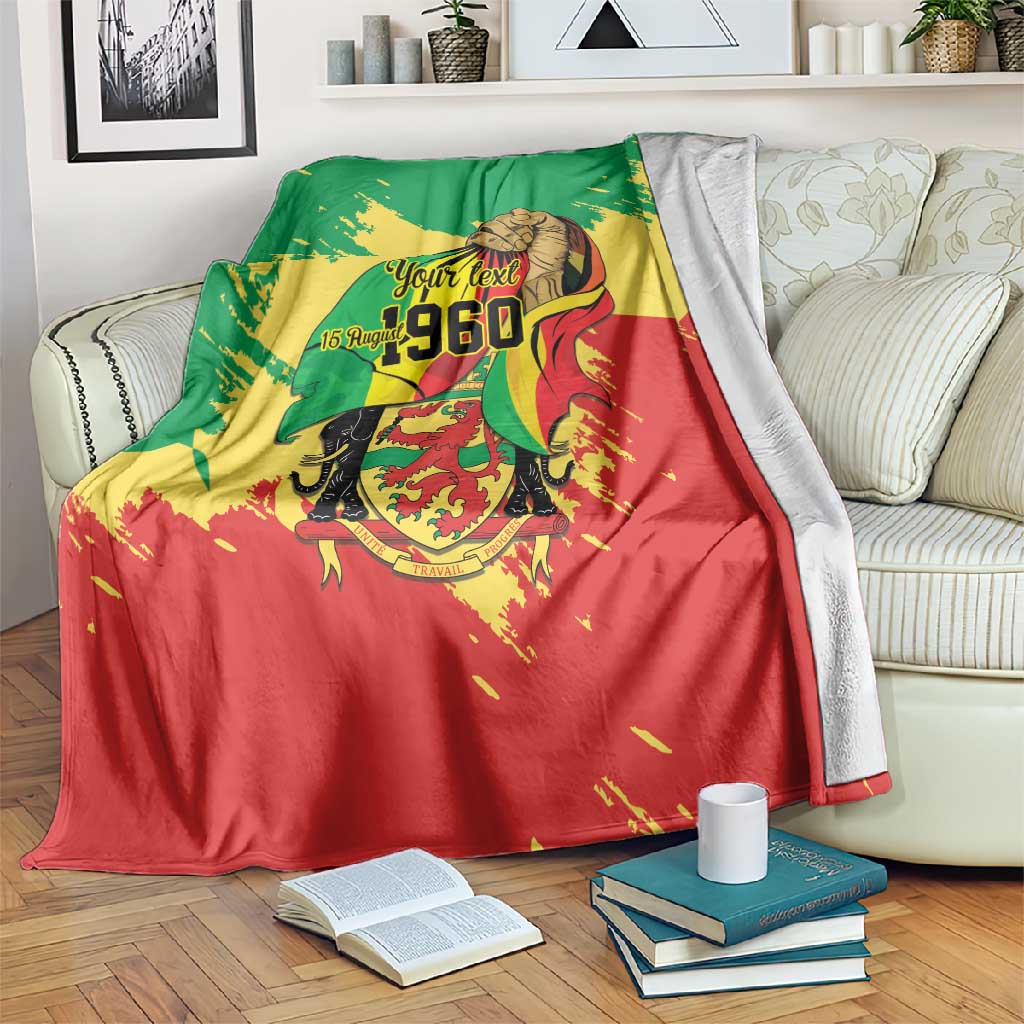 Republic of The Congo Independence Day Personalized Blanket Congo-Brazzaville Since 1960 LT9
