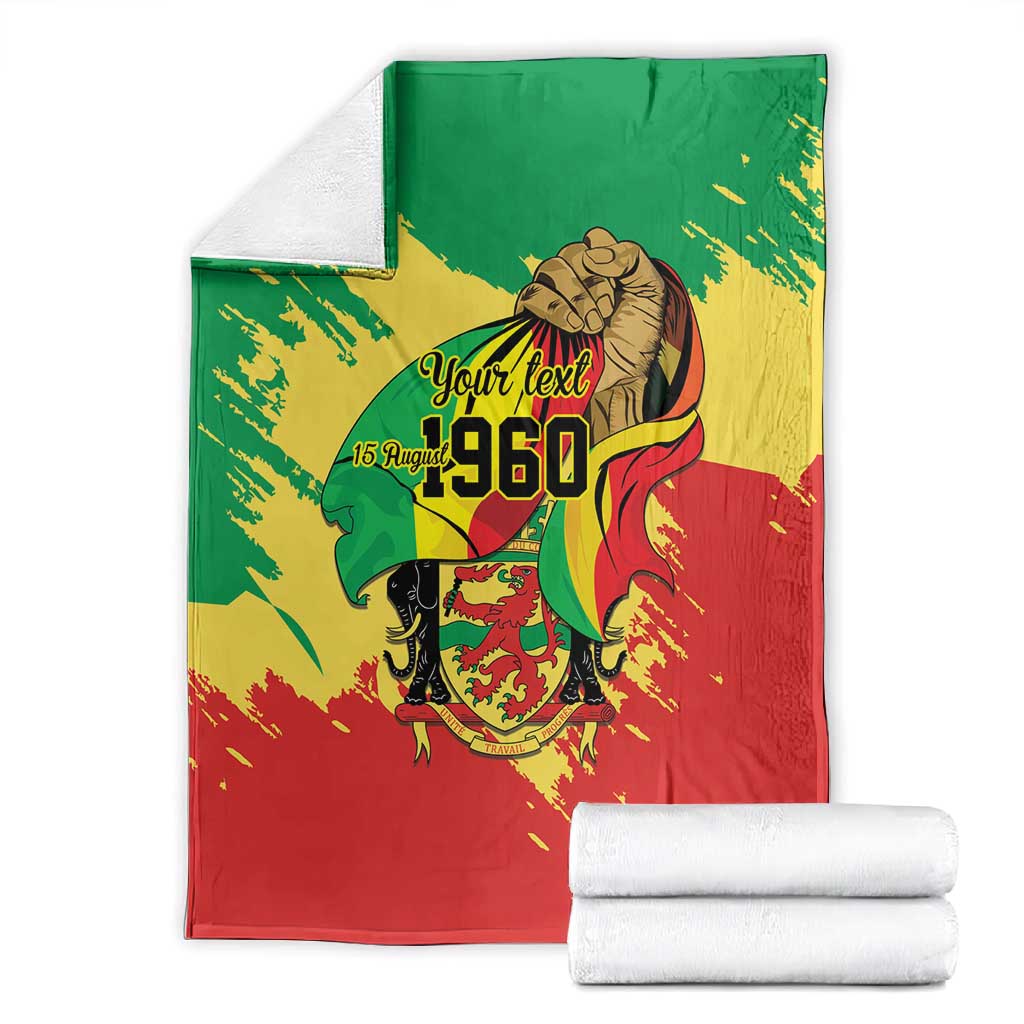 Republic of The Congo Independence Day Personalized Blanket Congo-Brazzaville Since 1960 LT9