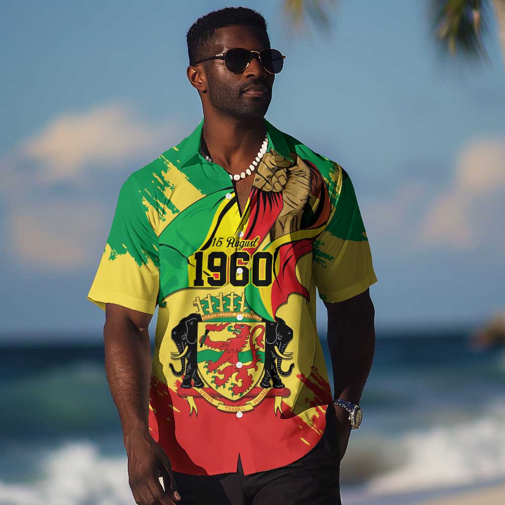 Republic of The Congo Independence Day Personalized Hawaiian Shirt Congo-Brazzaville Since 1960 LT9