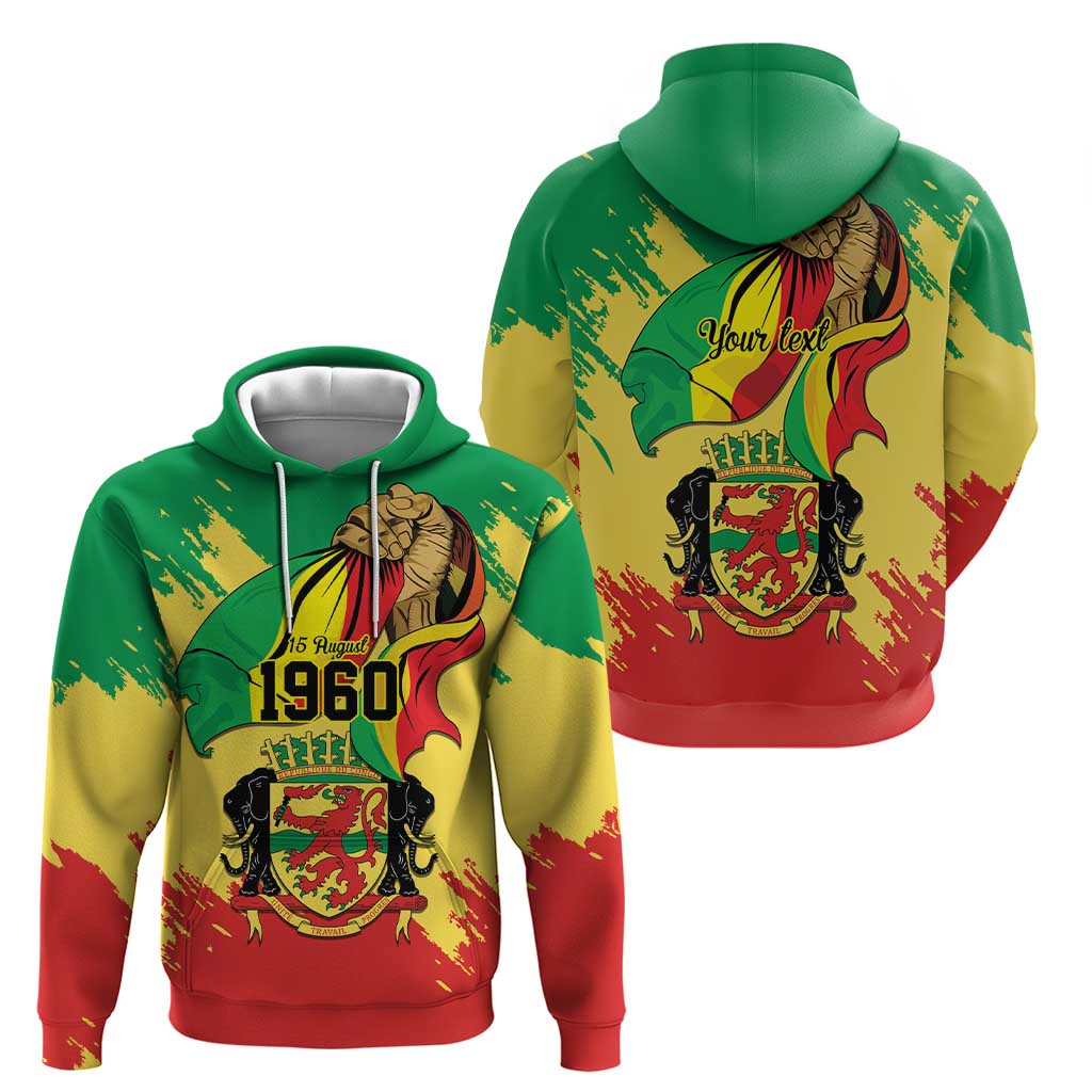Republic of The Congo Independence Day Personalized Hoodie Congo-Brazzaville Since 1960 LT9