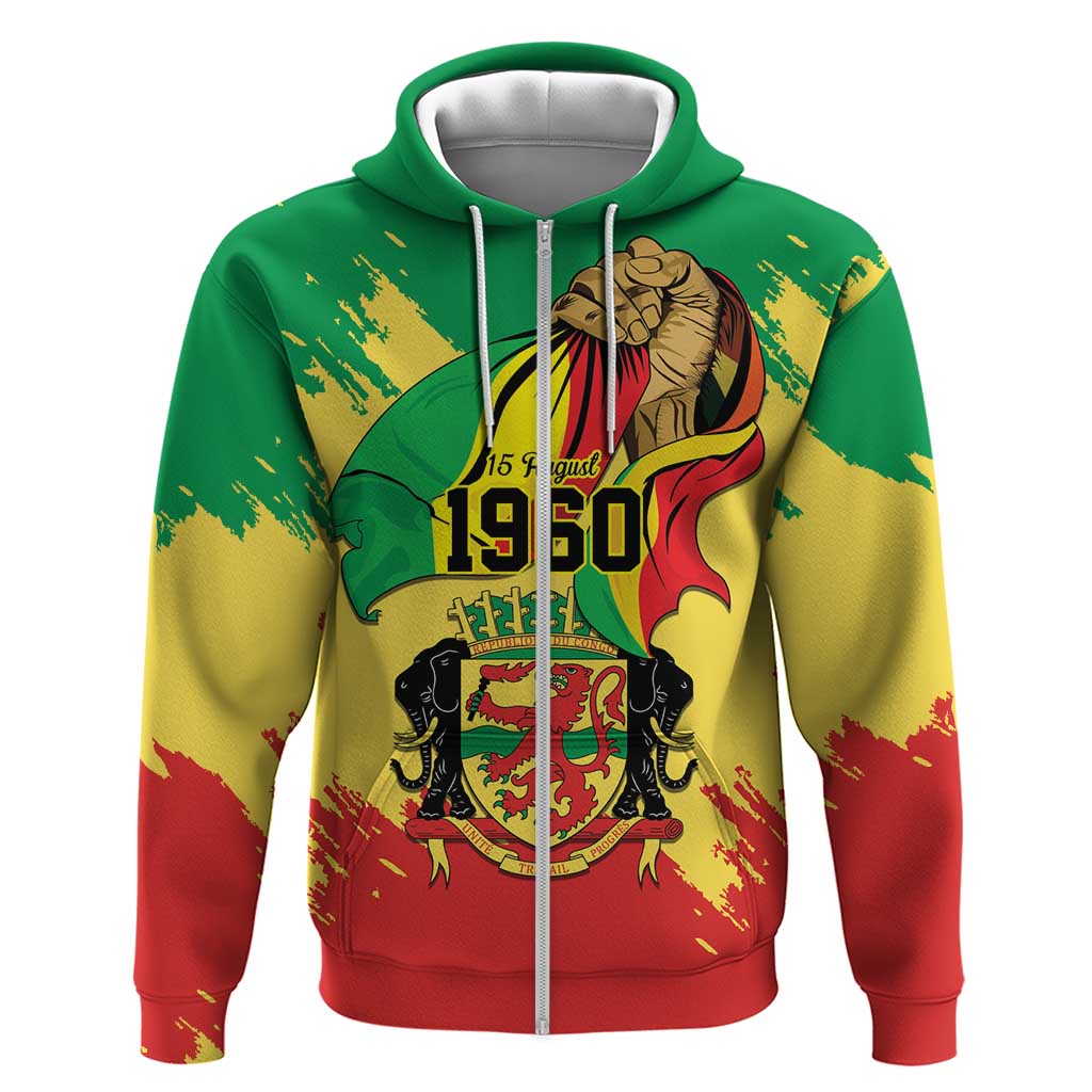 Republic of The Congo Independence Day Personalized Hoodie Congo-Brazzaville Since 1960 LT9