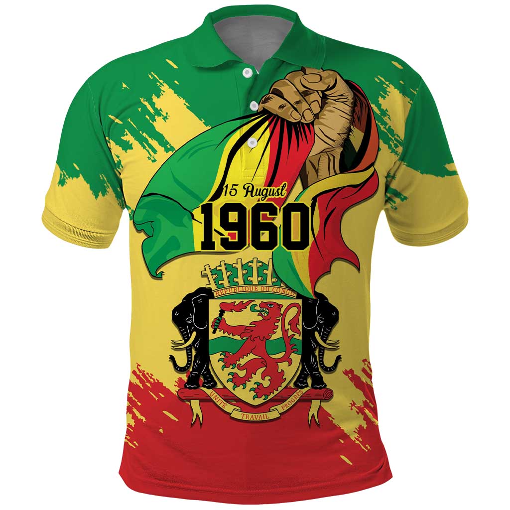Republic of The Congo Independence Day Personalized Polo Shirt Congo-Brazzaville Since 1960 LT9