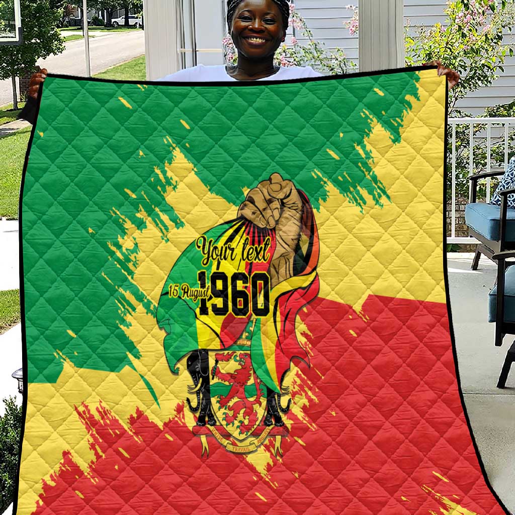 Republic of The Congo Independence Day Personalized Quilt Congo-Brazzaville Since 1960 LT9