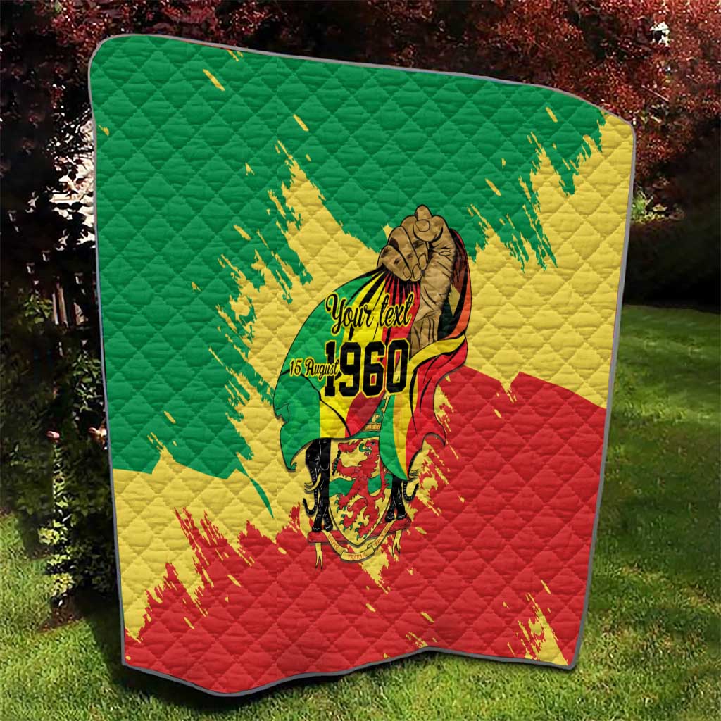 Republic of The Congo Independence Day Personalized Quilt Congo-Brazzaville Since 1960 LT9