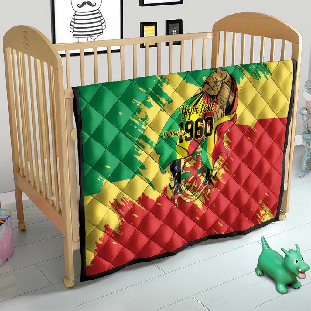 Republic of The Congo Independence Day Personalized Quilt Congo-Brazzaville Since 1960 LT9