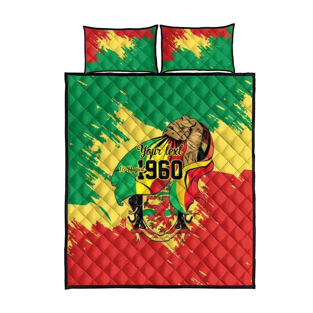 Republic of The Congo Independence Day Personalized Quilt Bed Set Congo-Brazzaville Since 1960 LT9