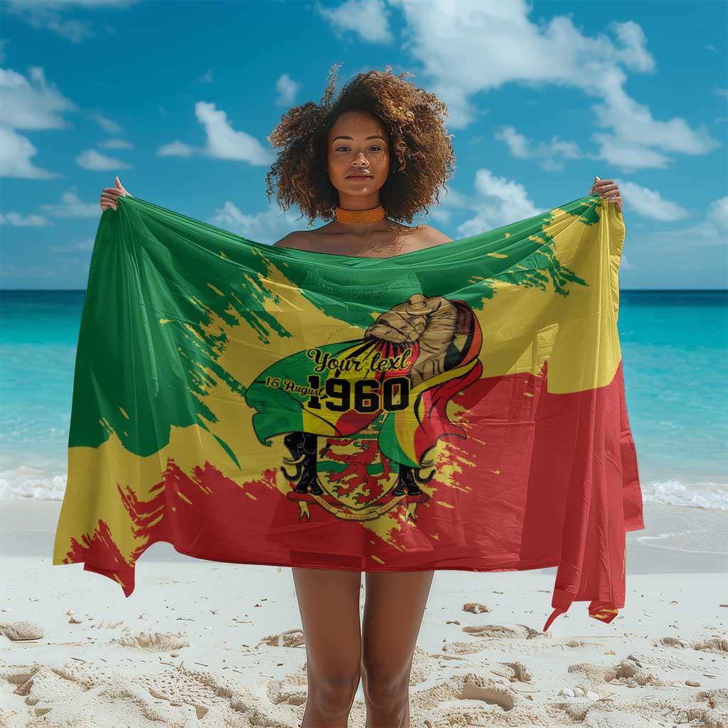 Republic of The Congo Independence Day Personalized Sarong Congo-Brazzaville Since 1960 LT9