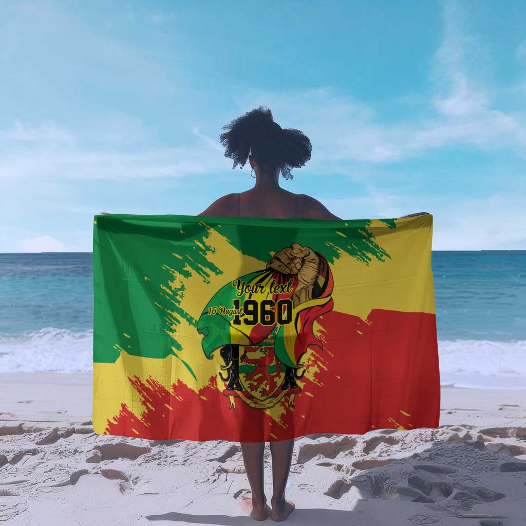 Republic of The Congo Independence Day Personalized Sarong Congo-Brazzaville Since 1960 LT9