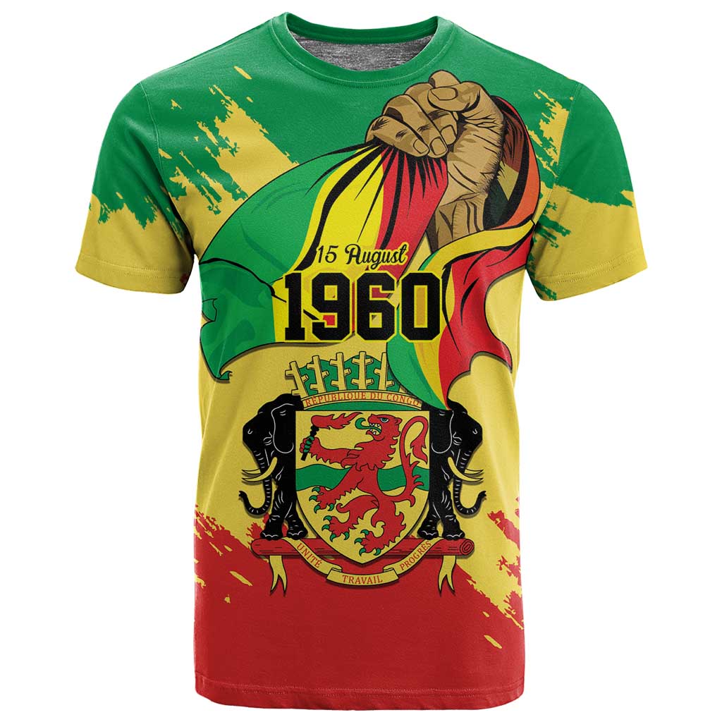 Republic of The Congo Independence Day Personalized T shirt Congo-Brazzaville Since 1960 LT9