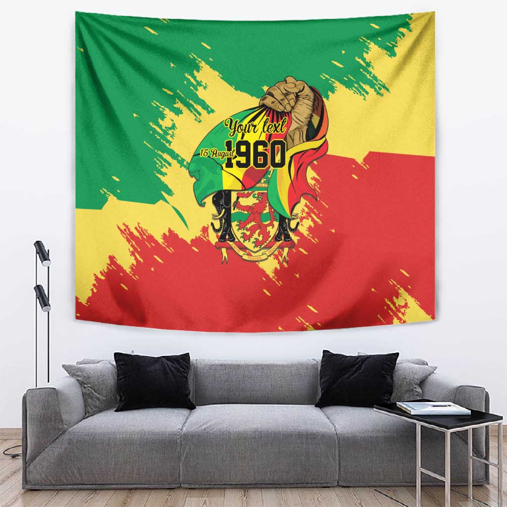 Republic of The Congo Independence Day Personalized Tapestry Congo-Brazzaville Since 1960 LT9