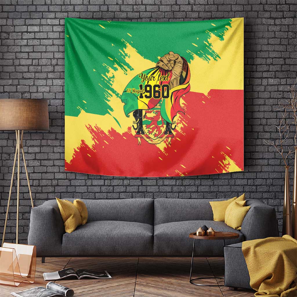 Republic of The Congo Independence Day Personalized Tapestry Congo-Brazzaville Since 1960 LT9