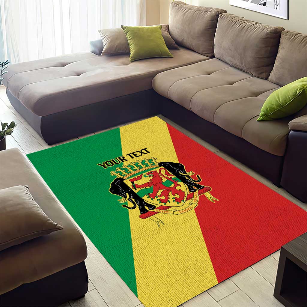 Republic of The Congo Personalized Area Rug Simple Flag Style LT9
