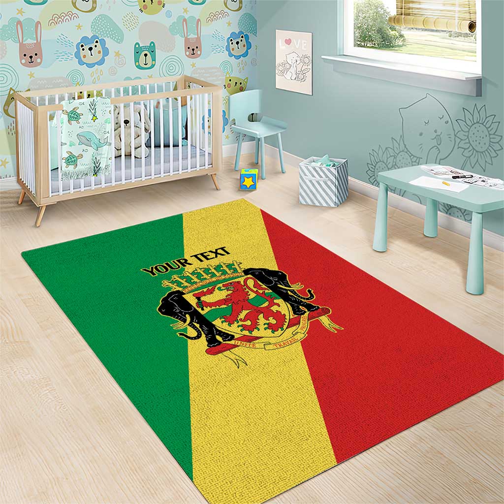 Republic of The Congo Personalized Area Rug Simple Flag Style LT9