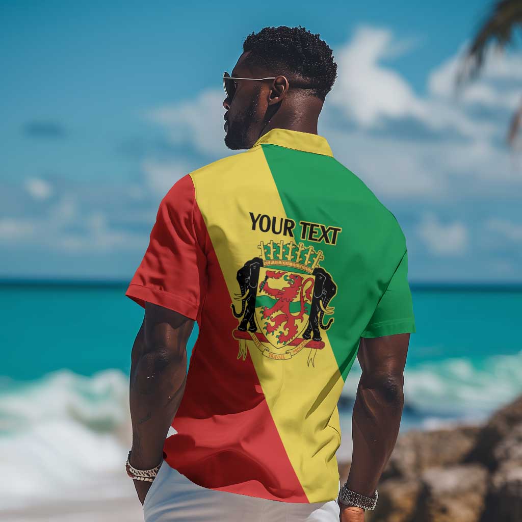 Republic of The Congo Personalized Hawaiian Shirt Simple Flag Style LT9
