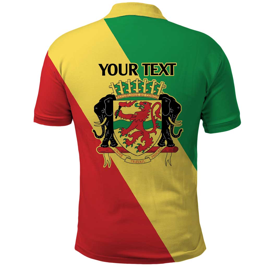 Republic of The Congo Personalized Polo Shirt Simple Flag Style LT9