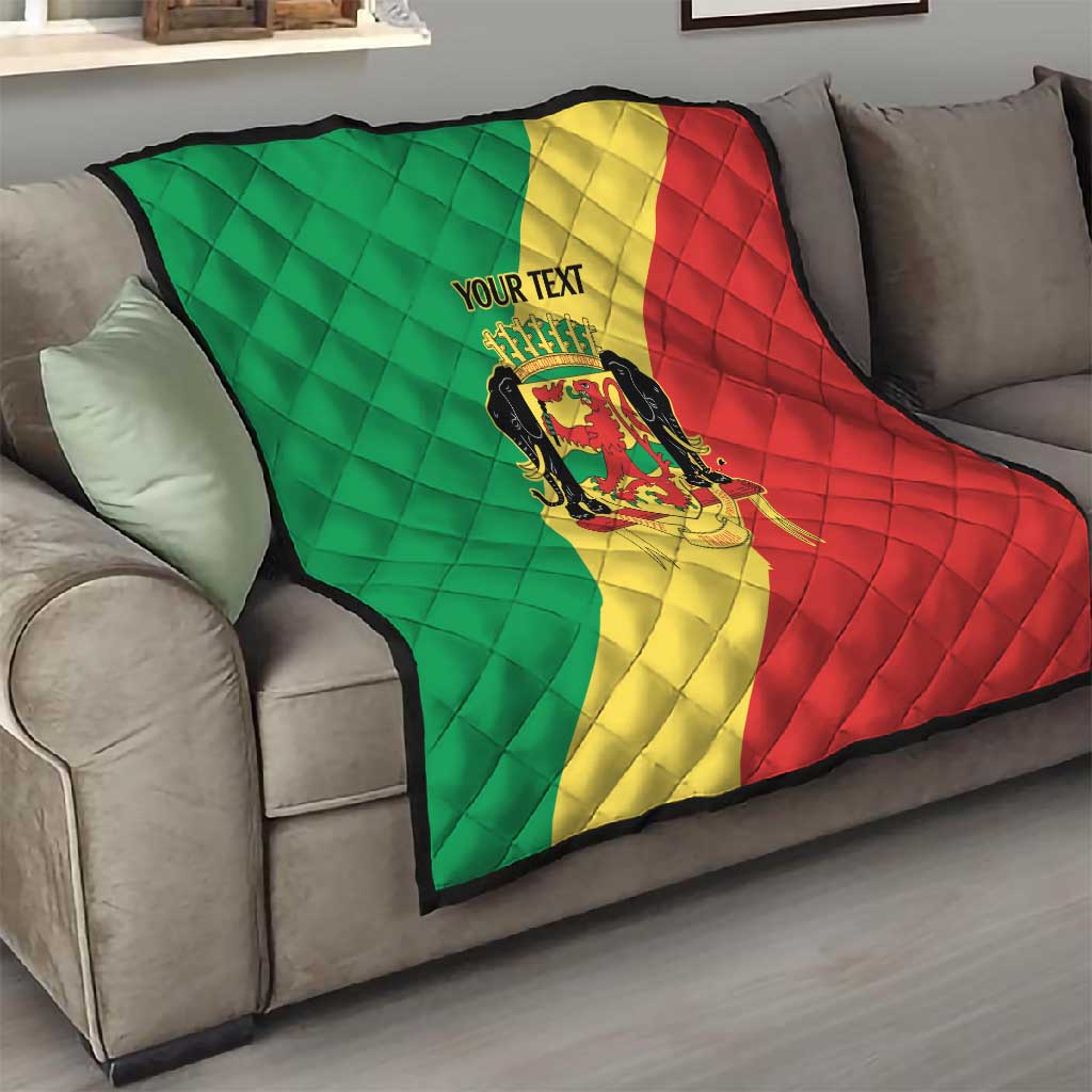 Republic of The Congo Personalized Quilt Simple Flag Style LT9