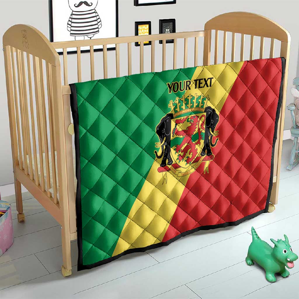 Republic of The Congo Personalized Quilt Simple Flag Style LT9