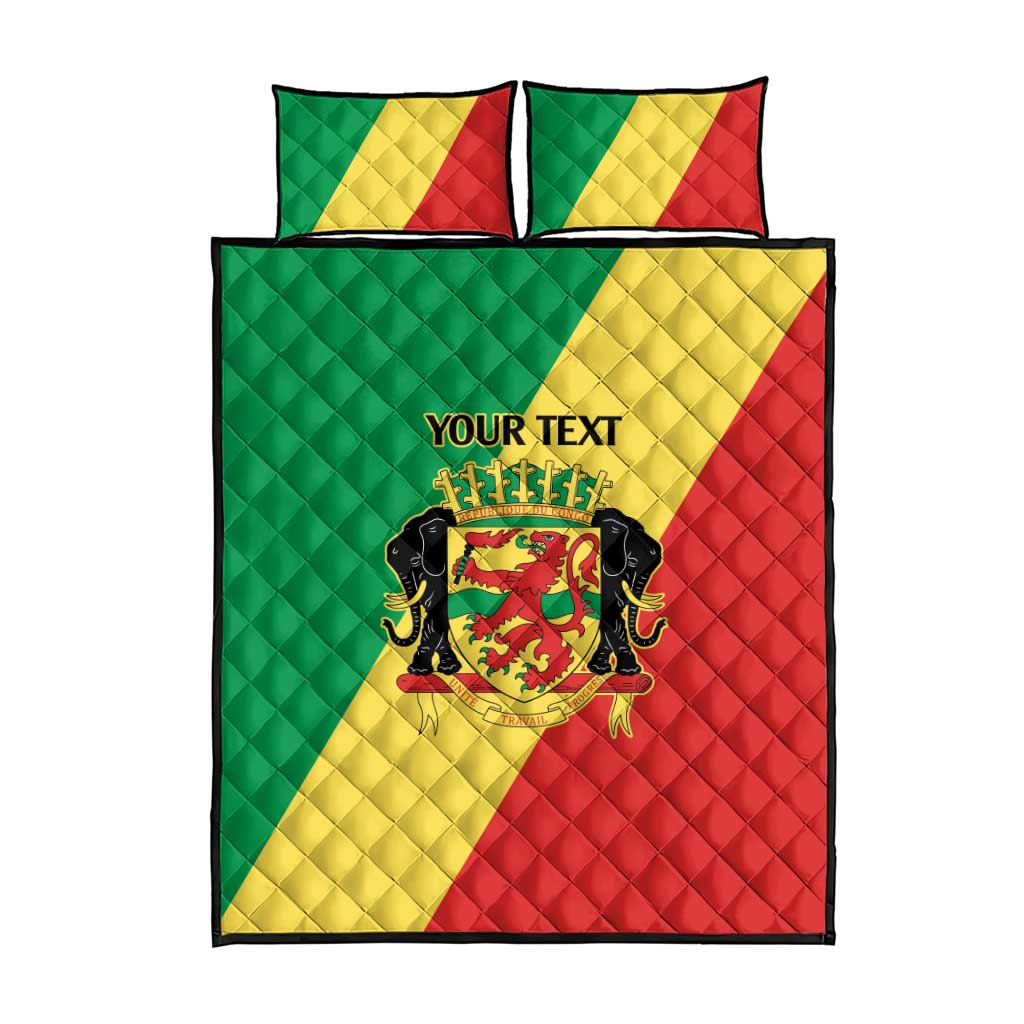 Republic of The Congo Personalized Quilt Bed Set Simple Flag Style LT9