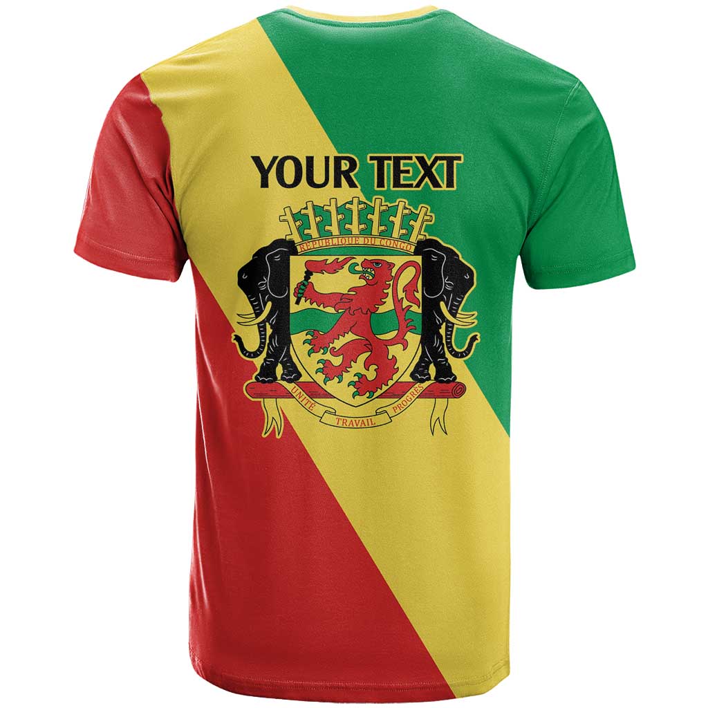 Republic of The Congo Personalized T shirt Simple Flag Style LT9