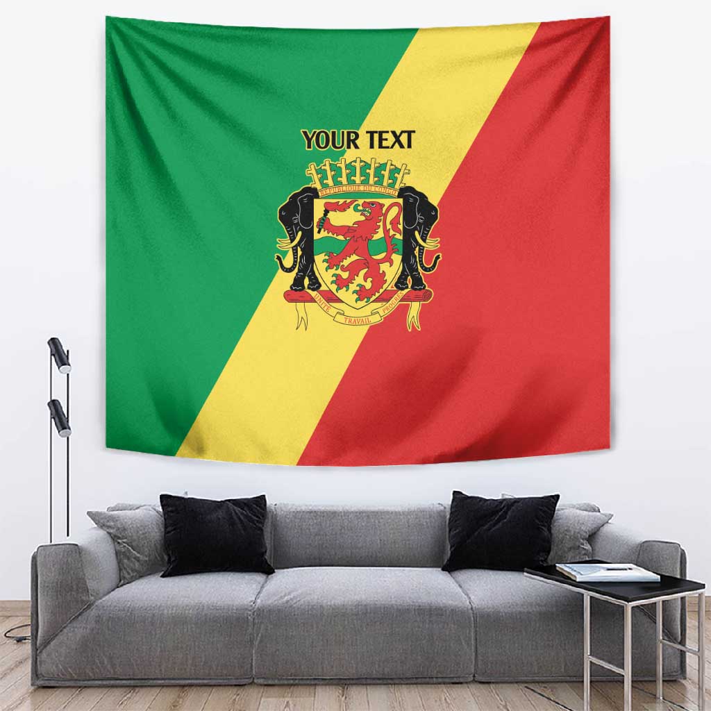 Republic of The Congo Personalized Tapestry Simple Flag Style LT9