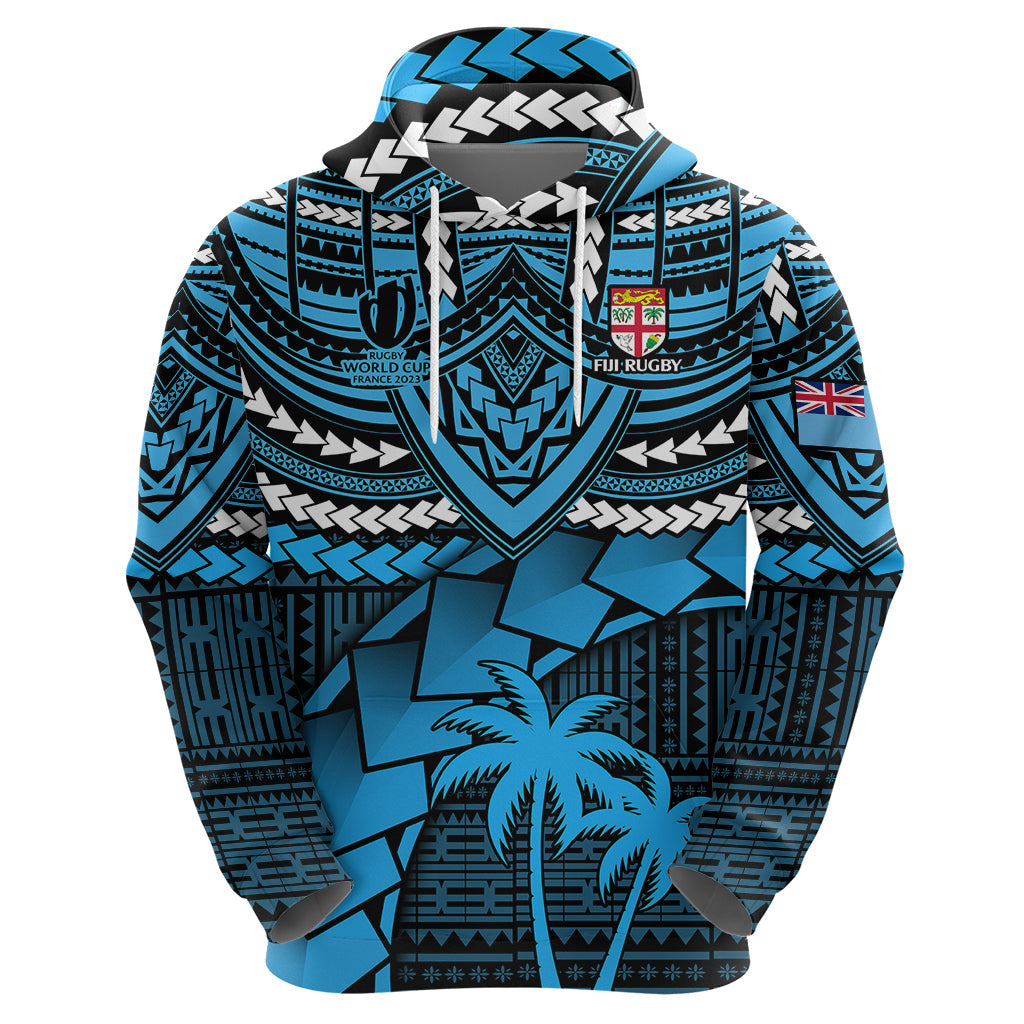 Custom Fiji Rugby Hoodie Go Fijian Tapa Arty with World Cup Vibe LT9