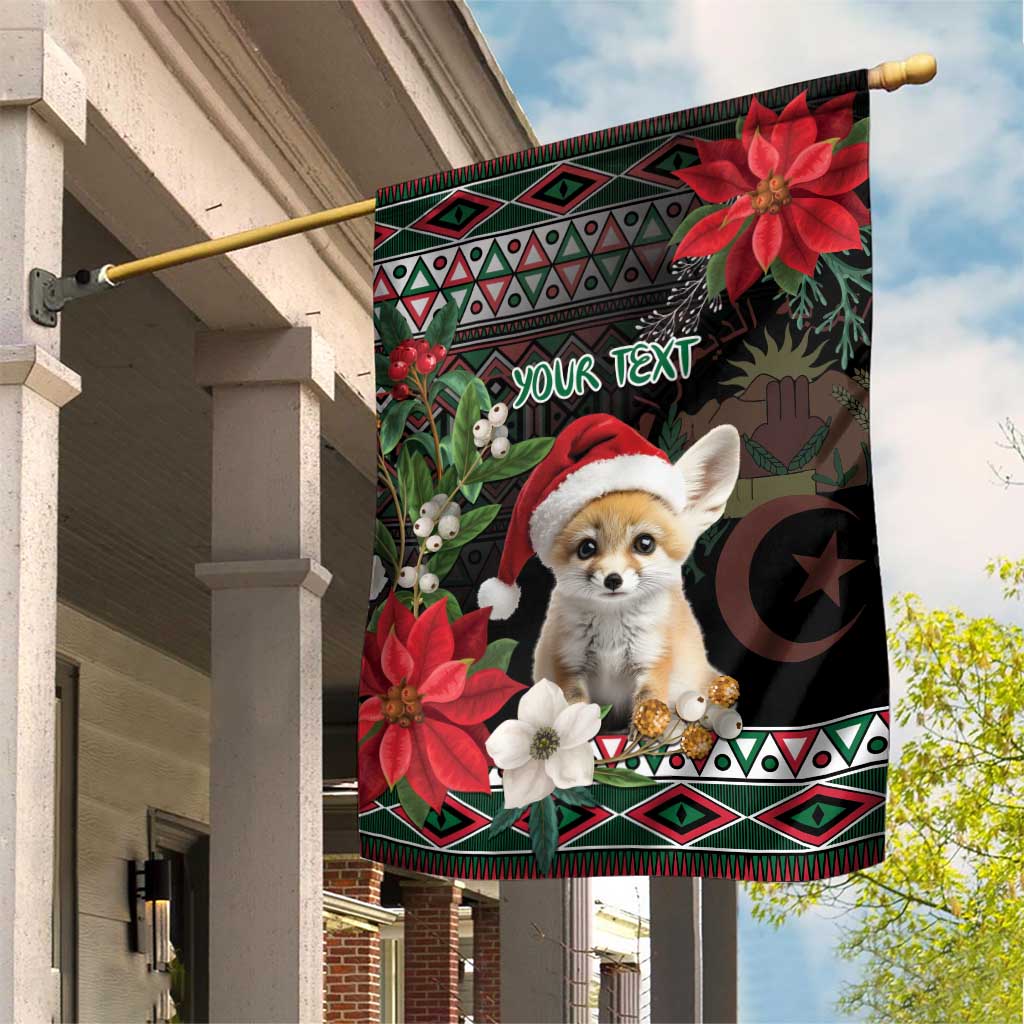 Algeria Christmas Personalized Garden Flag Fennec Fox Santa and Traditional Pattern LT9