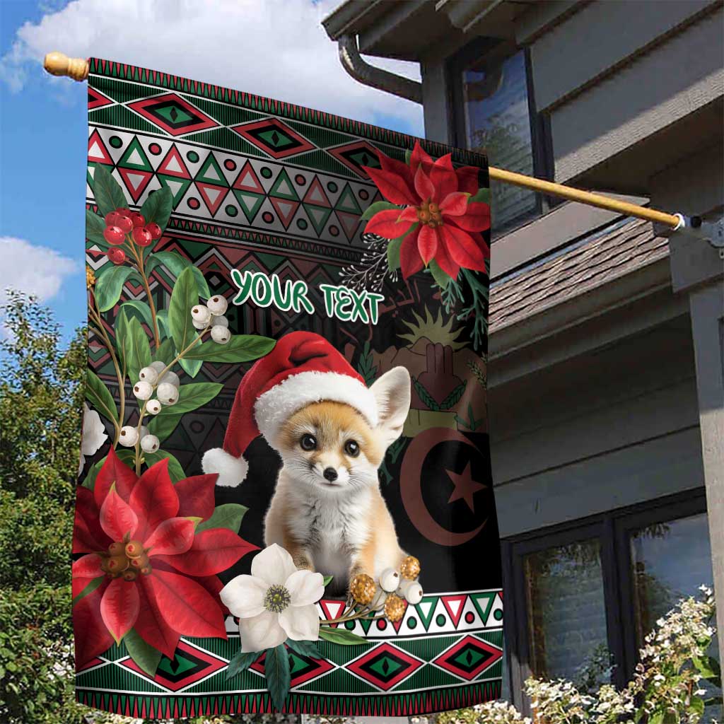 Algeria Christmas Personalized Garden Flag Fennec Fox Santa and Traditional Pattern LT9