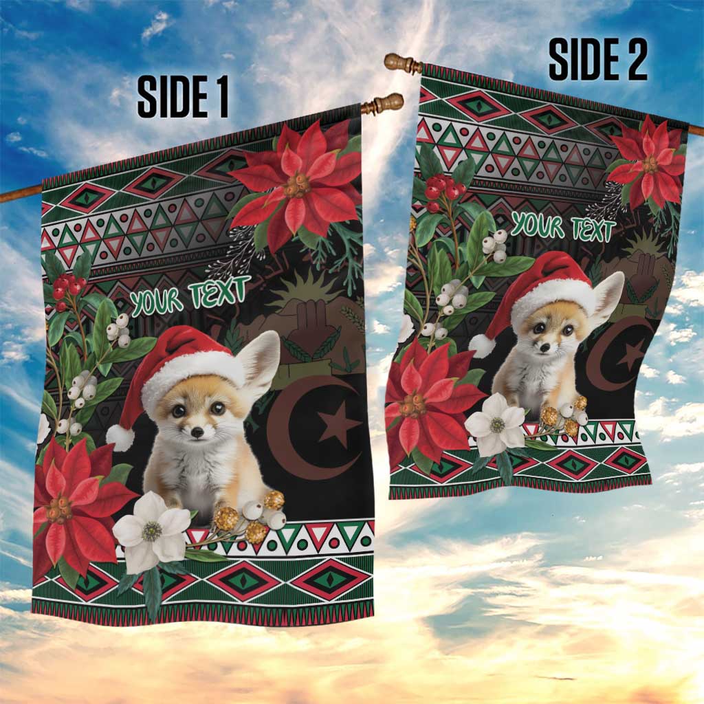 Algeria Christmas Personalized Garden Flag Fennec Fox Santa and Traditional Pattern LT9