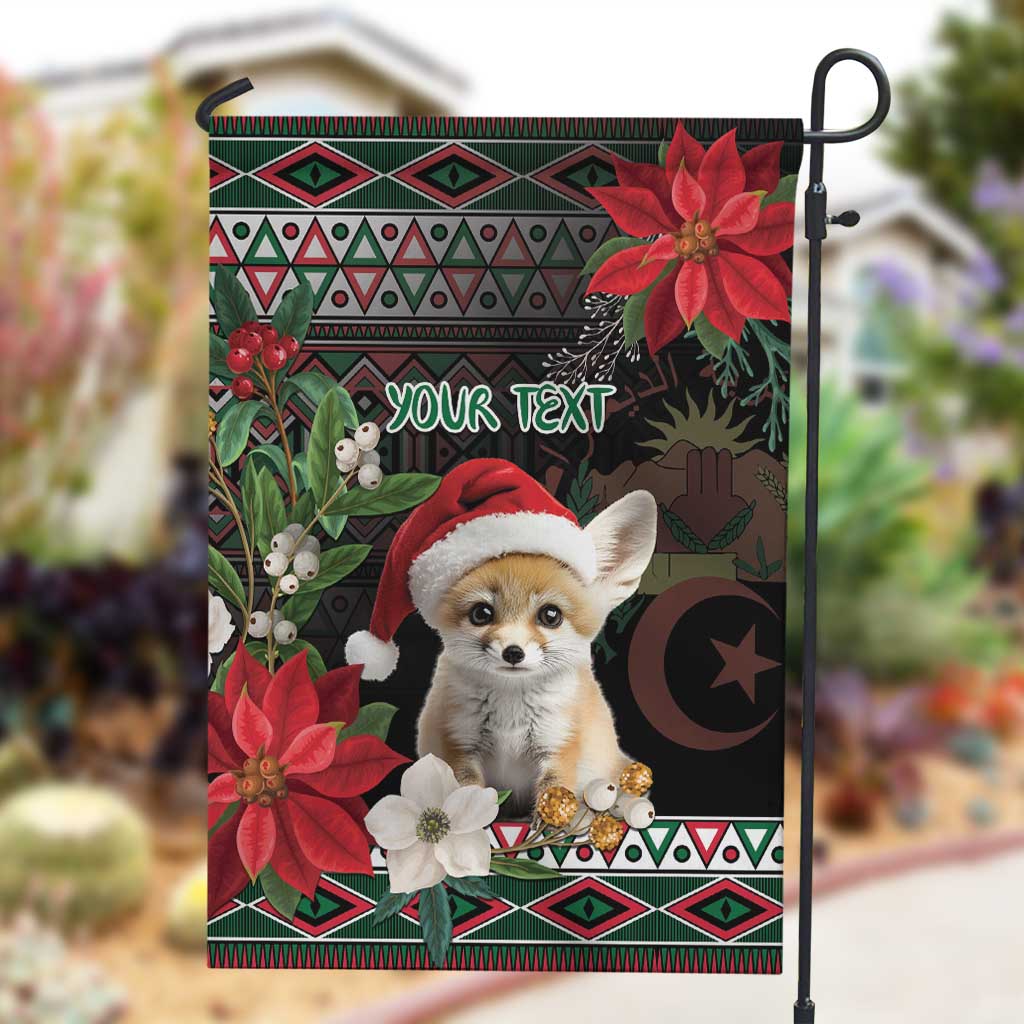 Algeria Christmas Personalized Garden Flag Fennec Fox Santa and Traditional Pattern LT9