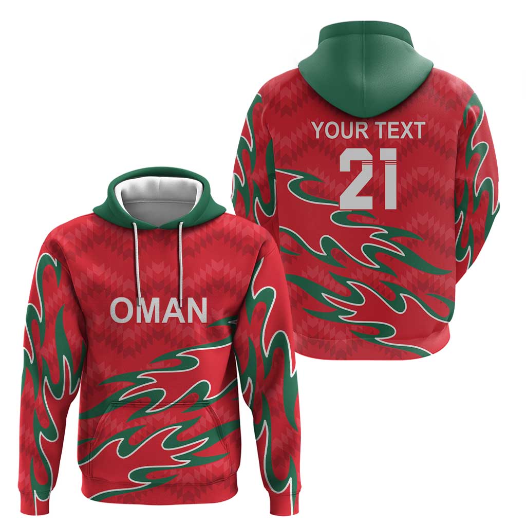 Custom Oman Cricket Hoodie 2016 Vintage Away Retro LT9