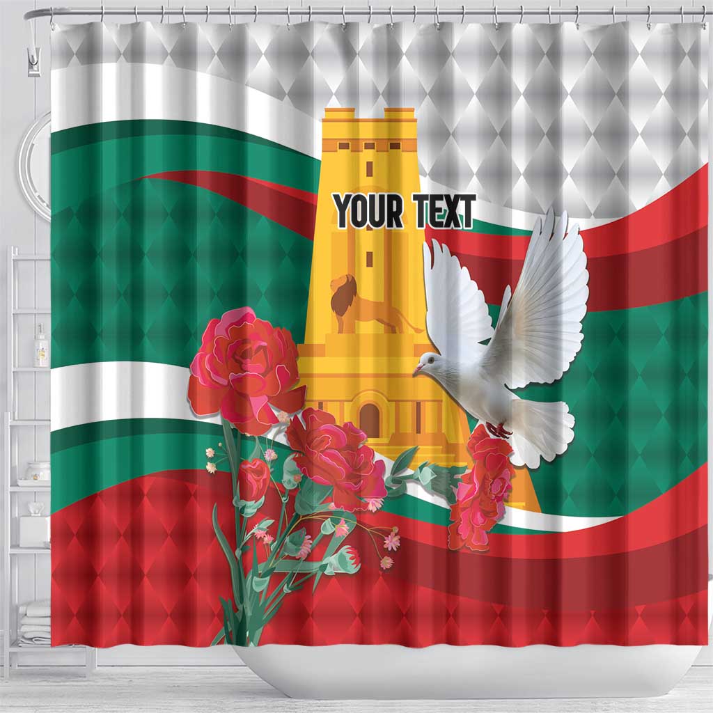 Bulgaria Liberation Personalized Shower Curtain Suedinenieto Pravi Silata LT9