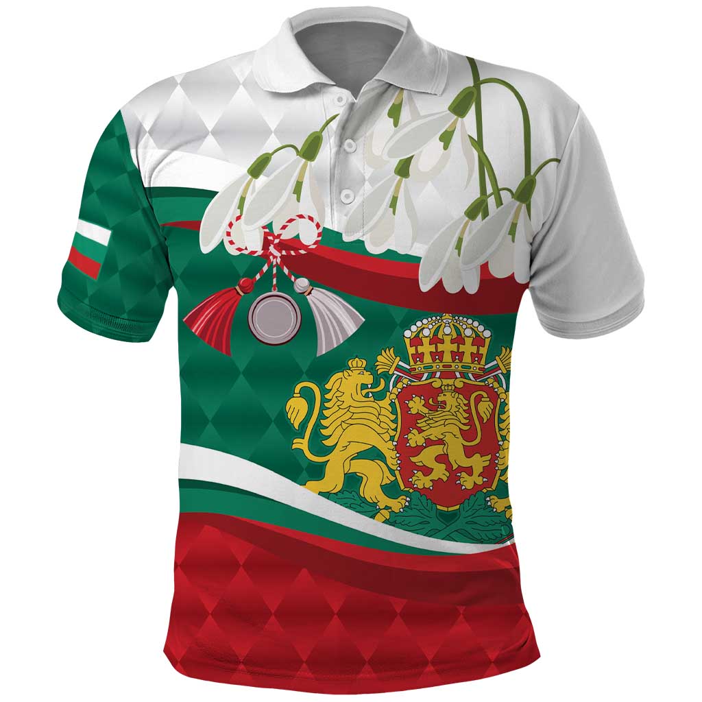 Republic of Bulgaria Personalized Polo Shirt Crowned Golden Lion Suedinenieto Pravi Silata LT9