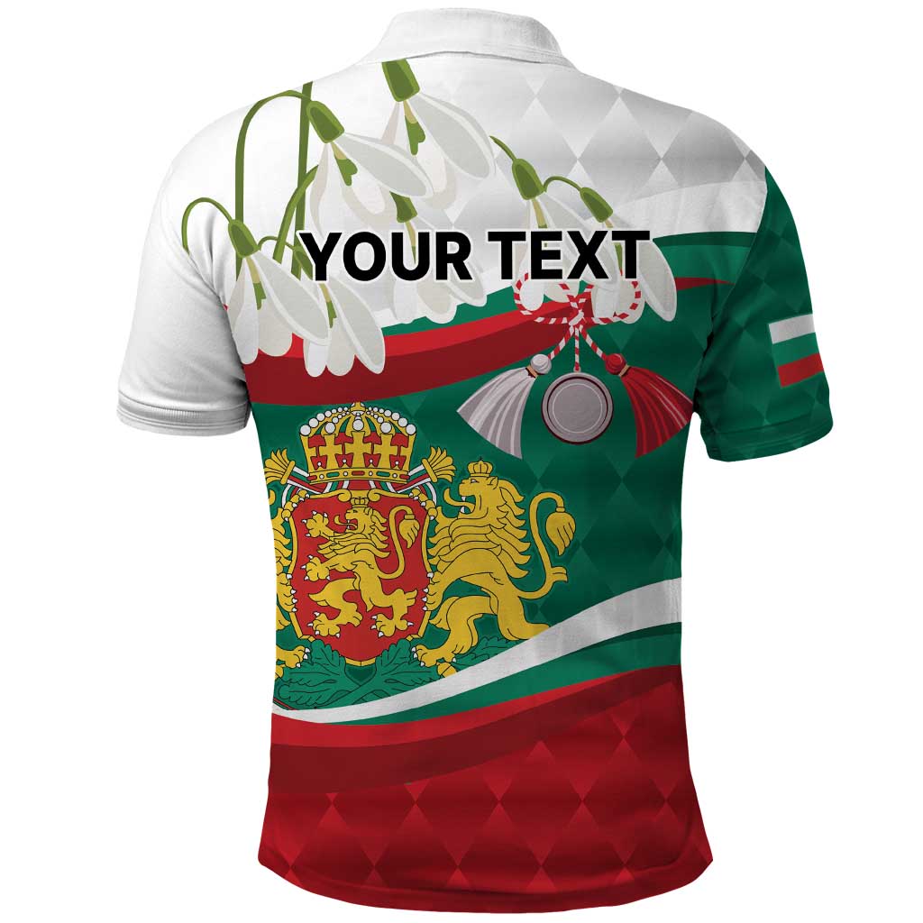 Republic of Bulgaria Personalized Polo Shirt Crowned Golden Lion Suedinenieto Pravi Silata LT9