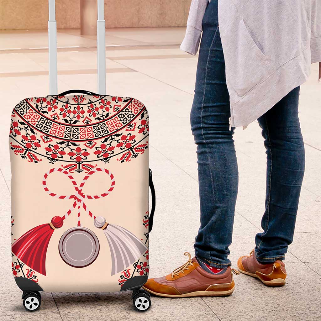 Baba Marta Day Martenitsa Luggage Cover Traditional Bulgarian Embroidery LT9
