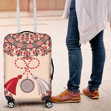 Baba Marta Day Martenitsa Luggage Cover Traditional Bulgarian Embroidery LT9