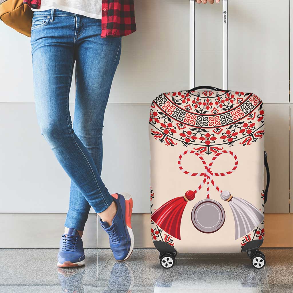 Baba Marta Day Martenitsa Luggage Cover Traditional Bulgarian Embroidery LT9