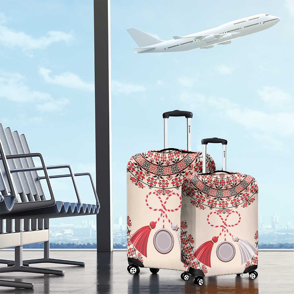 Baba Marta Day Martenitsa Luggage Cover Traditional Bulgarian Embroidery LT9
