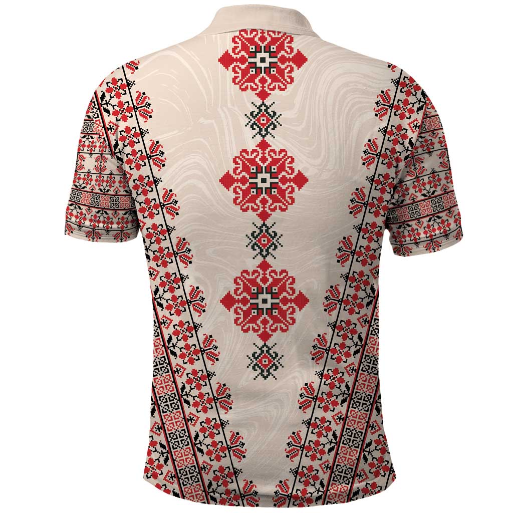 Bulgarian Martenitsa Polo Shirt Tradition March 1st Chestita Baba Marta LT9